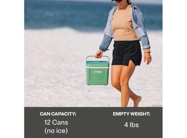 HIELERA PERSONAL RTIC, COMPACTA Y PORTÁTIL PARA CAMPING, PICNIC, PLAYA Y PESCA. CAPACIDAD PARA 12 LATAS - 7