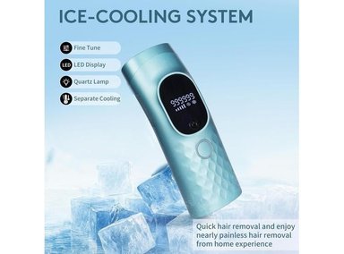 DEPILADORA LÁSER IPL PARA MUJERES Y HOMBRES CON TECNOLOGÍA DE ENFRIAMIENTO E INCLUYE AFEITADORA Y GAFAS, 999,999 DESTELLOS - 2