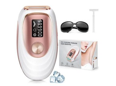 LYSMOSKI DEPILACIÓN IPL CON ENFRIAMIENTO PARA DEPILACIÓN INDOLORA Y DURADERA EN CASA, SEGURO PARA VARIAS ÁREAS DEL CUERPO