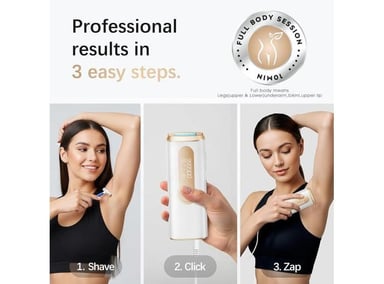 DEPILACIÓN LÁSER IPL SEGURO EN CASA PARA MUJERES Y HOMBRES, INDOLORO, CONTACTO FRÍO, RESULTADOS DURADEROS CUERPO COMPLETO Y ROSTR - 6