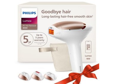 PHILIPS LUMEA 8000 SERIES DISPOSITIVO IPL PARA DEPILACIÓN LÁSER PERMANENTE EN CASA CON TECNOLOGÍA SENSEIQ