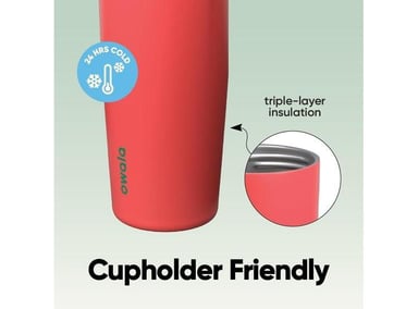 OWALA FREESIP SWAY BOTELLA DE ACERO AISLADA CON BOQUILLA 2 EN 1 Y ASA PARA DEPORTES, VIAJES Y ESCUELA - 3