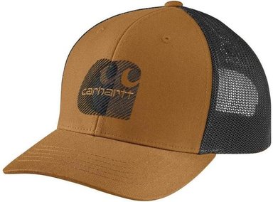 CARHARTT GORRA BORDADA CON LOGOTIPO, TECNOLOGÍA FASTDRY, PERFIL MEDIO, CIERRE AJUSTABLE Y VISERA PRECURVADA