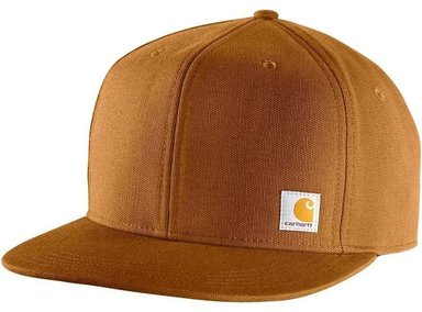 GORRA CARHARTT DE ALA PLANA PARA HOMBRE CON TECNOLOGÍA DE ABSORCIÓN DE SUDOR Y AJUSTE PLÁSTICO