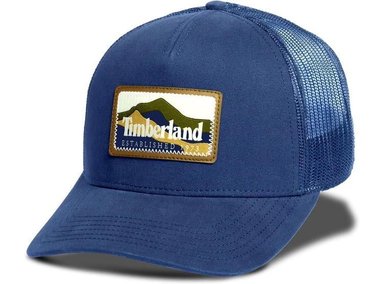 TIMBERLAND GORRA DE CAMIONERO PARA HOMBRE CON AJUSTE DE MALLA Y ALA CURVA, ESTILO Y RESISTENCIA PARA EXTERIORES