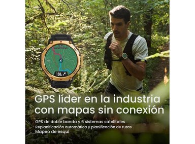 AMAZFIT T-REX 3 PRO - RELOJ INTELIGENTE RESISTENTE CON PANTALLA DE ZAFIRO, GPS Y BATERÍA 25 DÍAS - 2
