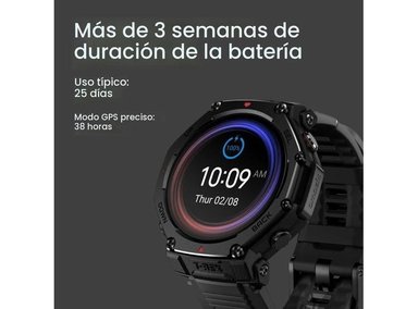 AMAZFIT T-REX 3 PRO - RELOJ INTELIGENTE RESISTENTE CON PANTALLA DE ZAFIRO, GPS Y BATERÍA 25 DÍAS - 5