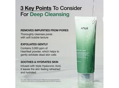 ANUA HEARTLEAF ESPUMA LIMPIADORA CON QUERCETINOL Y BHA 150ML - 3