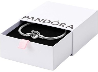 PULSERA PANDORA MOMENTS ÁRBOL GENEALÓGICO CON CIERRE EN FORMA DE CORAZÓN Y AMULETOS MOMENTOS COMPATIBLES