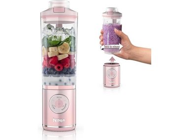 NINJA BLAST MAX PORTÁTIL, LICUADORA PERSONAL TWIST Y GO CON PROGRAMAS INTELIGENTES, INALÁMBRICA Y APTA PARA LAVAVAJILLAS