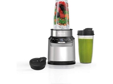 NINJA LICUADORA NUTRI PRO PARA BATIDOS, SALSAS, INCLUYE 2 TAZAS Y TAPAS, TRITURA HIELO, FRUTAS Y VERDURAS