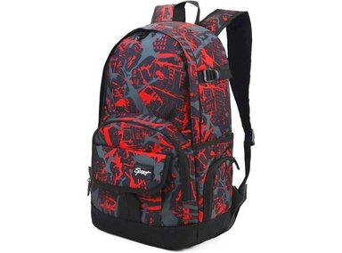 MOCHILA RICKYH LIGERA PARA HOMBRES Y MUJERES CON COMPARTIMENTO PARA PORTÁTIL, DISEÑO ERGONÓMICO EN ROJO
