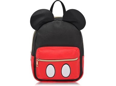 MOCHILA UNISEX DE MICKEY MOUSE EN PIEL SINTÉTICA PARA FANÁTICOS, CON DISEÑO MODERNO Y OREJAS ICÓNICAS
