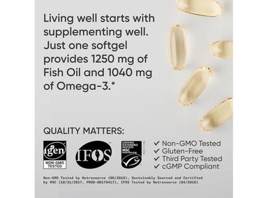 OMEGA-3 ALTA POTENCIA SPORTS RESEARCH, ACEITE DE ALASKA. CERTIFICACIÓN SOSTENIBLE, SIN GMO NI SOJA, 90 CÁPSULAS - 3