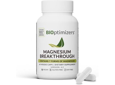 MAGNESIUM BREAKTHROUGH DE BIOPTIMIZERS: 7 FORMAS DE MAGNESIO PARA EL SUEÑO Y COGNICIÓN - 60 CÁPSULAS