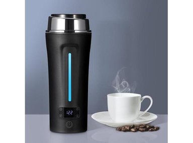 HERVIDOR DE VIAJE DE DOBLE VOLTAJE CEAPLOT CON LCD Y 4 TEMPERATURAS PARA USO GLOBAL EN CUALQUIER PAÍS