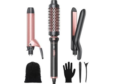 RIZADORES 3 EN 1 DE WAVYTALK: CEPILLO TÉRMICO, RIZADOR Y PLANCHA PLANA CON TECNOLOGÍA CERÁMICA