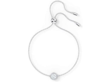 SWAROVSKI UNA ANGELIC - PULSERA DE CRISTALES CON CORTE COJÍN Y CADENA CHAPADA EN RODIO, DISEÑO ELEGANTE - 2
