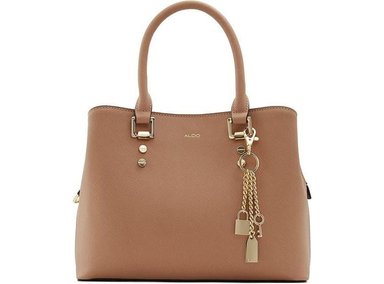 BOLSO TOTE ALDO LEGOIRII, ELEGANTE DISEÑO EN IMITACIÓN CUERO, DETALLES DORADOS Y CIERRE DE CREMALLERA SUPERIOR