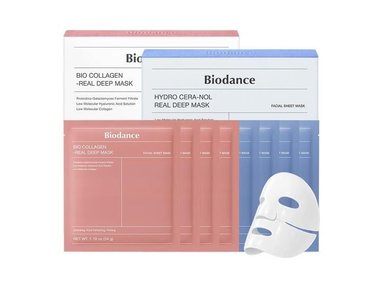 MASCARILLAS BIODANCE HIDROGEL BIO-COLÁGENO CERAMIDAS 8 UNIDADES
