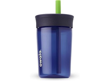 VASO OWALA PARA NIÑOS SIN BPA CON POPOTE RESISTENTE A DERRAMES, FÁCIL DE LIMPIAR, APTO LAVAVAJILLAS, IDEAL PARA VIAJES