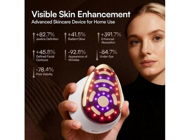 DISPOSITIVO FACIAL MICROCORRIENTE 8 EN 1 INIA SPHERA CON LUZ ROJA Y MODOS PERSONALIZADOS PARA CUIDADO EN CASA - 2
