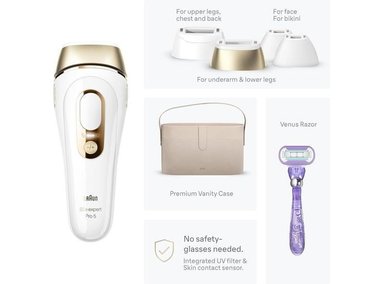 BRAUN IPL SILK·EXPERT PRO 5, DEPILACIÓN DURADERA PARA MUJERES Y HOMBRES CON CABEZALES PRECISOS ADICIONALES - 9