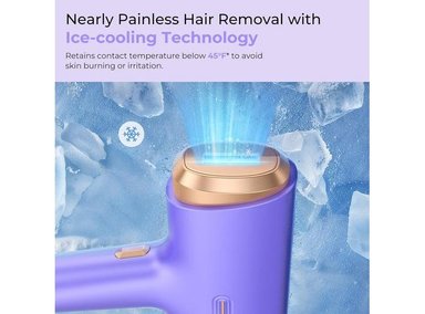 DEPILACIÓN IPL EN CASA PARA MUJERES Y HOMBRES, SEGURA E INDOLORA, CON SISTEMA DE ENFRIAMIENTO DE HIELO Y RESULTADOS DURADEROS - 4