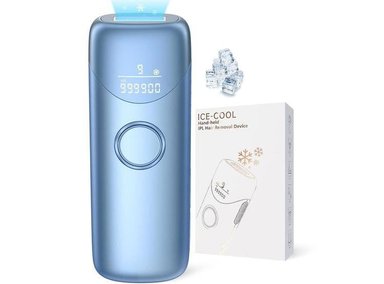 LÁSER UBROO IPL CON ENFRIAMIENTO DE HIELO PARA DEPILACIÓN INDOLORA, ADECUADO PARA HOMBRES Y MUJERES, COLOR AZUL