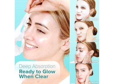 MASCARILLA FACIAL COREANA DE COLÁGENO EBANEL CON 7 PÉPTIDOS - 2