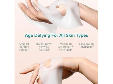 MASCARILLA FACIAL COREANA DE COLÁGENO EBANEL CON 7 PÉPTIDOS - 5