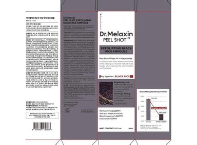AMPOLLA DR.MELAXIN PEEL SHOT GLOW EXFOLIANTE SUAVE ARROZ 80ML - 8