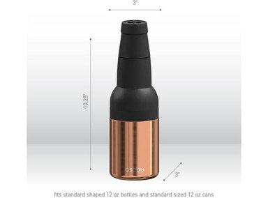 ENFRIADOR DE CERVEZA ASOBU DE ACERO INOXIDABLE CON AISLAMIENTO AL VACÍO, MANTIENE TUS BEBIDAS FRÍAS, INCLUYE DESTAPADOR Y ES LIBR - 2