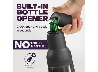 ASOBU SOPORTE PARA CERVEZA FROSTY BEER HOLDER 2 GO CON AISLAMIENTO AL VACÍO DE DOBLE PARED, ABRIDOR DE CERVEZA - 3