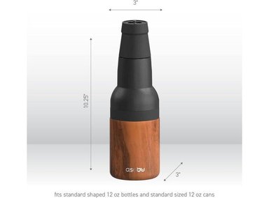 ASOBU FROSTY BEER HOLDER, ENFRIADOR DE ACERO INOXIDABLE CON AISLAMIENTO AL VACÍO Y ABREBOTELLAS INCLUIDO, LIBRE DE BPA - 6