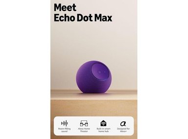 ECHO DOT AMAZON MAX 5TA GEN GRAFITO AMATISTA - 1