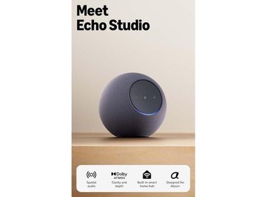 ECHO STUDIO DE AMAZON, NUEVO MODELO, COMPACTO Y CON SONIDO ESPACIAL INMERSIVO, DOLBY ATMOS Y ALEXA+ - 1