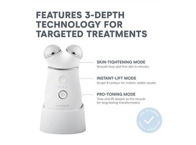 NUFACE TRINITY+ KIT: FACIAL DE MICROCORRIENTE PARA ROSTRO Y CUELLO, MEJILLAS Y CEJAS - 6