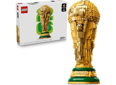 CONJUNTO DE LEGO: TROFEO DE LA COPA MUNDIAL FIFA - IDEAL PARA FANÁTICOS DEL FÚTBOL, PERFECTO PARA EXHIBICIÓN DECORATIVA - 1