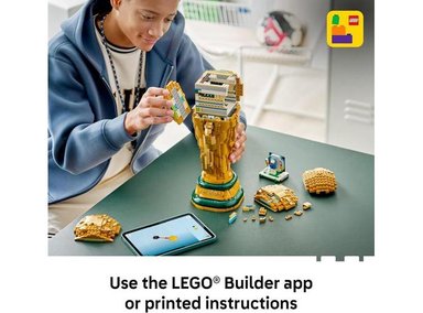 CONJUNTO DE LEGO: TROFEO DE LA COPA MUNDIAL FIFA - IDEAL PARA FANÁTICOS DEL FÚTBOL, PERFECTO PARA EXHIBICIÓN DECORATIVA - 5