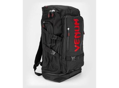 MOCHILA RESISTENTE VENUM CHALLENGER PARA SENDERISMO, IDEAL PARA AVENTURAS AL AIRE LIBRE, COLOR NEGRO/ROJO - 3