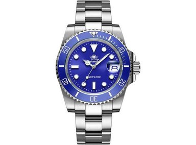 RELOJ DE BUCEO ADDIESDIVE, 200M RESISTENTE AL AGUA, CORREA DE ACERO, ESFERA MULTICOLOR LUMINOSA, CUARZO