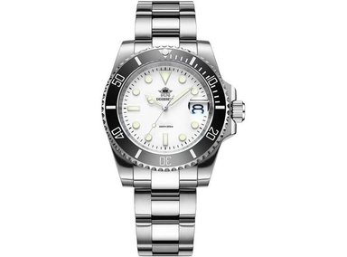 ADDIESDIVE RELOJ DE BUCEO PARA HOMBRES, CUARZO, 200M DE RESISTENCIA, CORREA DE ACERO, ESFERA LUMINOSA MULTICOLOR