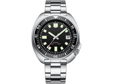 STEELDIVE RELOJ AUTOMÁTICO HOMBRE 1970 SD1970, 200M RESISTENTE Y CON BISEL LUMINOSO