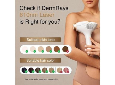 DEPILACIÓN LÁSER DERMRAYS PARA HOMBRES Y MUJERES V4S - 3