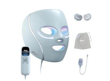 SHARK CRYOGLOW MÁSCARA FACIAL LED CON REFRIGERACIÓN, REPARACIÓN ANTIARRUGAS, LUZ INFRARROJA, CONTROL REMOTO, BOLSA - 1