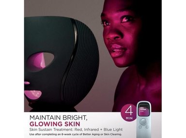 SHARK CRYOGLOW MÁSCARA FACIAL LED CON REFRIGERACIÓN, REPARACIÓN ANTIARRUGAS, LUZ INFRARROJA, CONTROL REMOTO, BOLSA - 8