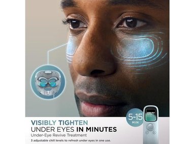 SHARK CRYOGLOW MÁSCARA FACIAL LED CON REFRIGERACIÓN, REPARACIÓN ANTIARRUGAS, LUZ INFRARROJA, CONTROL REMOTO, BOLSA - 9