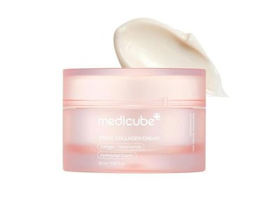 CREMA DE COLÁGENO TRIPLE MEDICUBE: HIDRATANTE Y REAFIRMANTE CON ÁCIDO HIALURÓNICO Y MANTECA DE KARITÉ