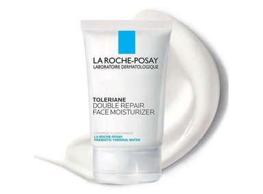 LA ROCHE-POSAY TOLERIANE DOUBLE REPAIR MOISTURIZER, CREMA FACIAL DIARIA CON CERAMIDA Y NIACINAMIDA, HIDRATACIÓN PROLONGADA